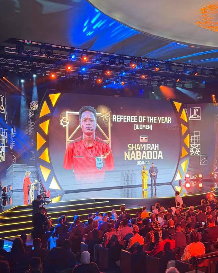 Uganda’s Shamirah Nabadda Crowned 2025 CAF Women’s Referee of the Year